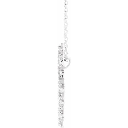 14k-white-1/3-ctw-natural-diamond-sun-16"-necklace