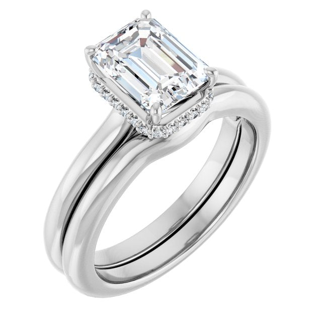 14k-white--emerald-.06-ctw-lab-grown-diamond-semi-set-engagement-ring