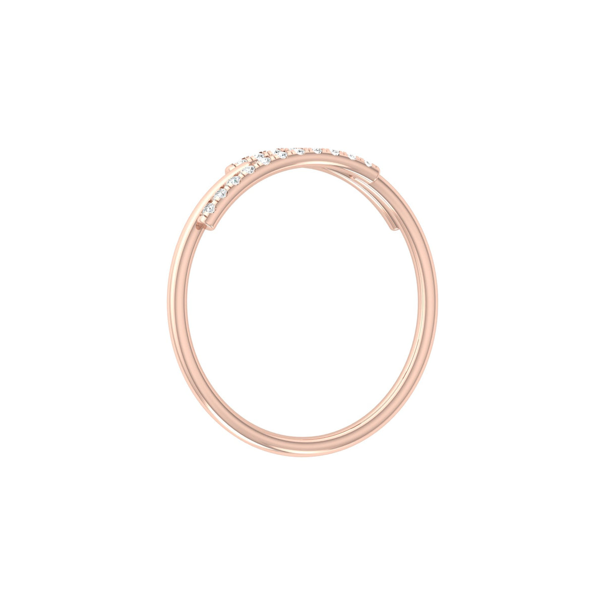 Round Open Wedding Band 14K Solid White Gold Skinny Cuff Ring for Elegant Everyday Wear - HIGHCARAT DIAMONDS