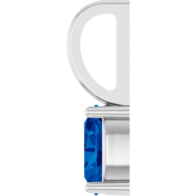 14k-white--lab-grown-blue-sapphire-charm/pendant