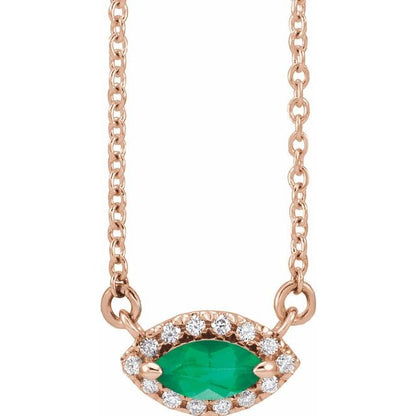 14k-rose-gold-lab-grown-emerald-16-in