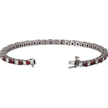 14k-white-lab-grown-ruby-&-2-3/8-ctw-lab-grown-diamond-line-7"-bracelet