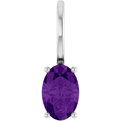14k-white--lab-grown-ruby-charm/pendant