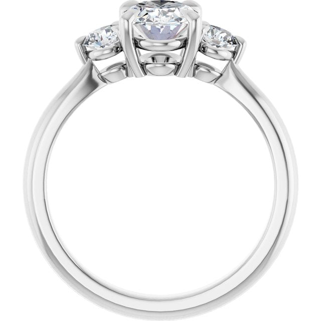 14k-white--oval-1/3-ctw-natural-diamond-semi-set-engagement-ring