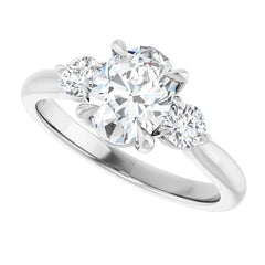 14k-white--oval-1/3-ctw-natural-diamond-semi-set-engagement-ring
