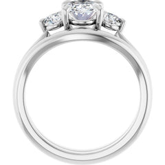 14k-white--oval-1/3-ctw-natural-diamond-semi-set-engagement-ring