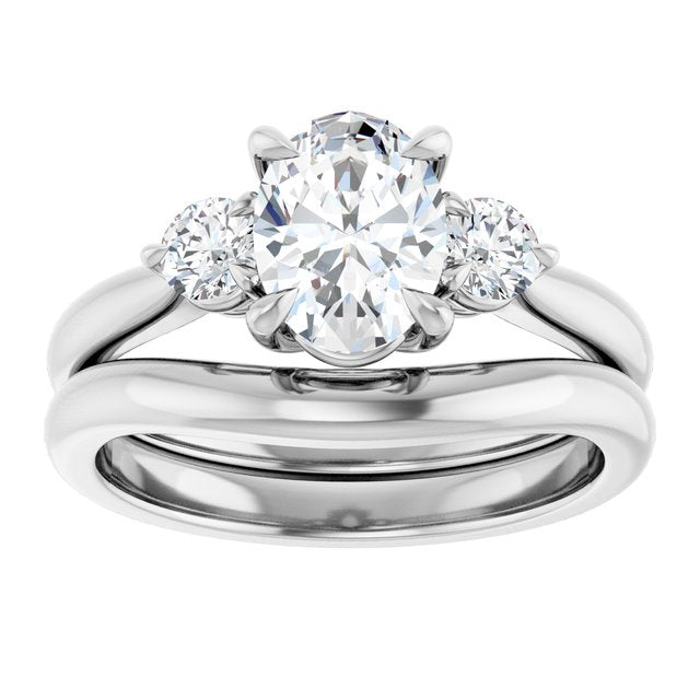 14k-white--oval-1/3-ctw-natural-diamond-semi-set-engagement-ring