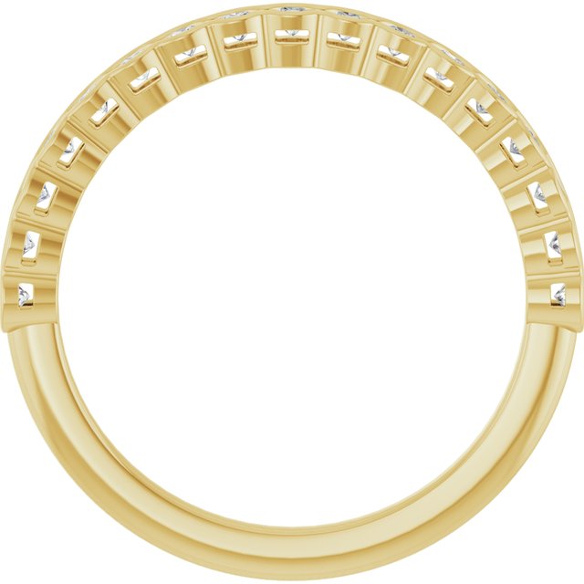 14k-yellow-1/4-ctw-lab-grown-diamond-anniversary-band
