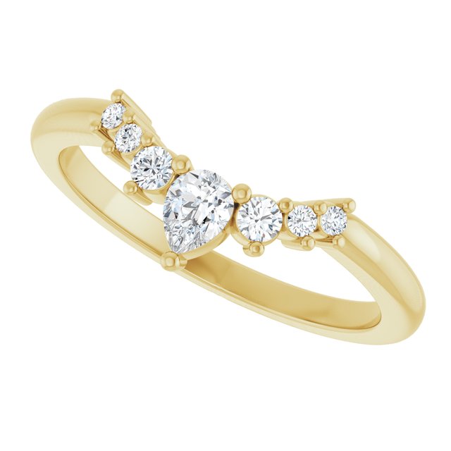 14k-yellow-1/4-ctw-lab-grown-diamond-contour-band