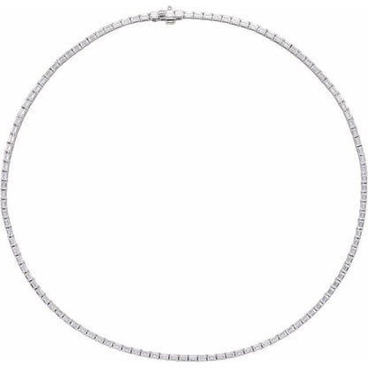 14k-yellow-11-3/4-ctw-lab-grown-diamond-line-16"-necklace