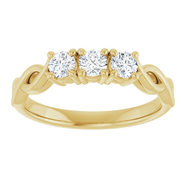 14k-yellow-3/8-ctw-lab-grown-diamond-anniversary-band