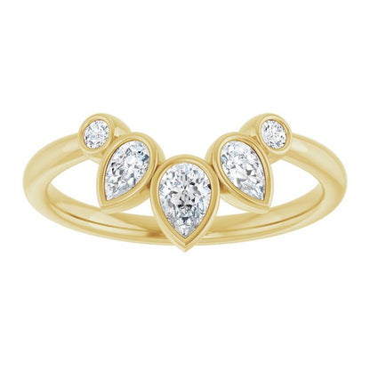 14k-yellow-3/8-ctw-lab-grown-diamond-bezel-set-contour-band