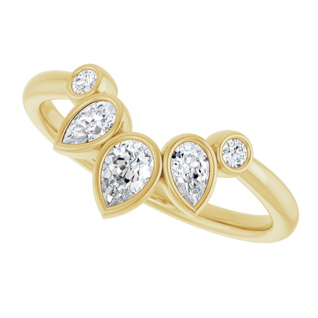 14k-yellow-3/8-ctw-lab-grown-diamond-bezel-set-contour-band