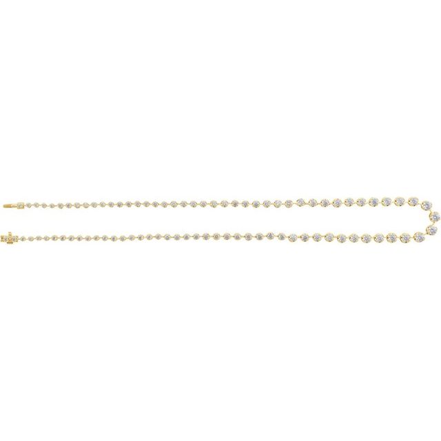 14k-yellow-6-3/4-ctw-lab-grown-diamond-line-16"-necklace