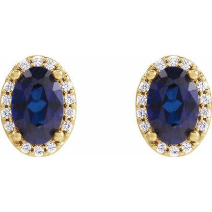 14k-yellow--lab-grown-blue-sapphire-&-.04-ctw-natural-diamond-halo-style-earrings