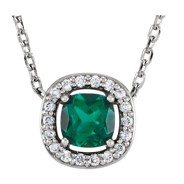 14k-yellow-lab-grown-emerald-&-.05-ctw-natural-diamond-16"-necklace