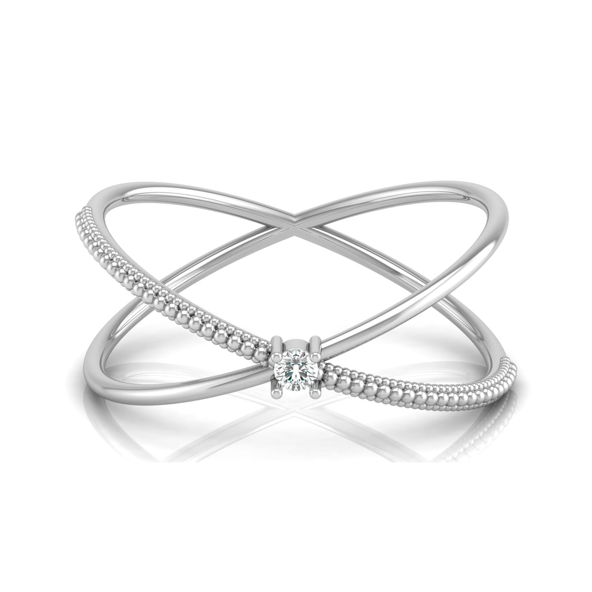 14KT Solid Gold Twisted Women's Ring For Her Perfect Fit For Any Finger - HIGHCARAT DIAMONDS