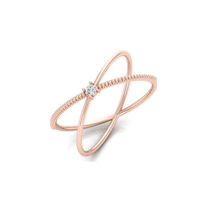 14KT Solid Gold Twisted Women's Ring For Her Perfect Fit For Any Finger - HIGHCARAT DIAMONDS