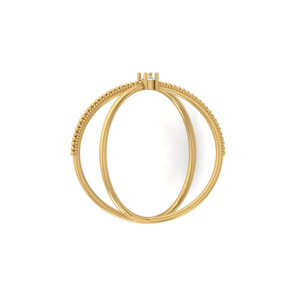 14KT Solid Gold Twisted Women's Ring For Her Perfect Fit For Any Finger - HIGHCARAT DIAMONDS