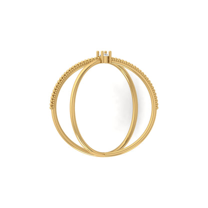 14KT Solid Gold Twisted Women's Ring For Her Perfect Fit For Any Finger - HIGHCARAT DIAMONDS