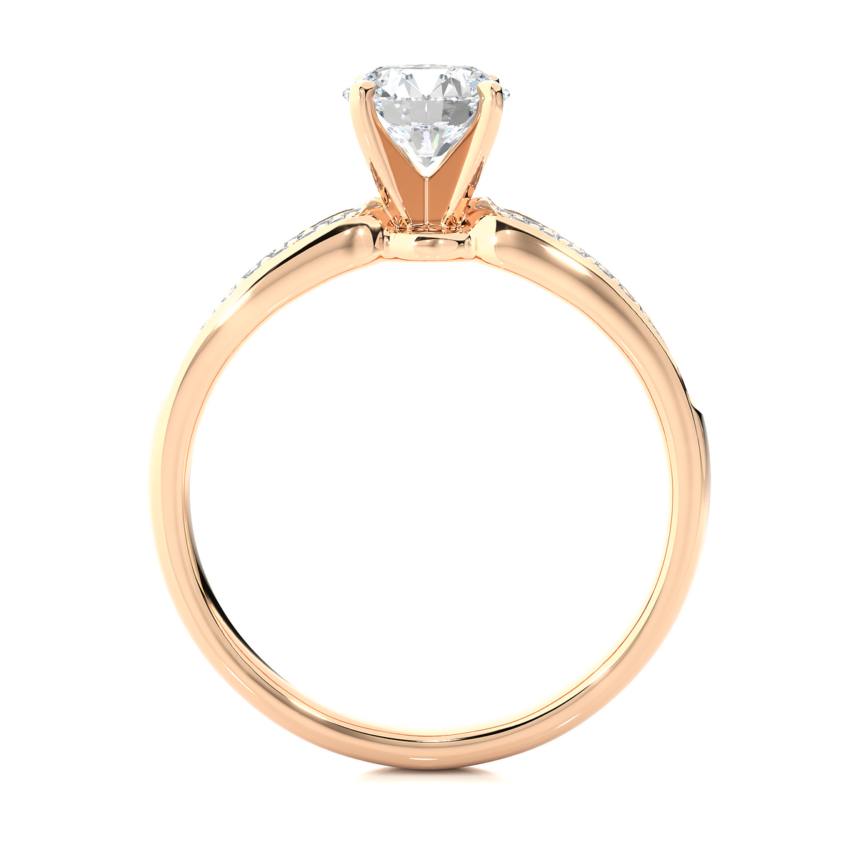 14k Gold Wedding Ring Set, Minimalist 1.02Ct Oval Cut Lab Grown  Solitaire Full Diamond Band, Women's Bridal Ring - HIGHCARAT DIAMONDS