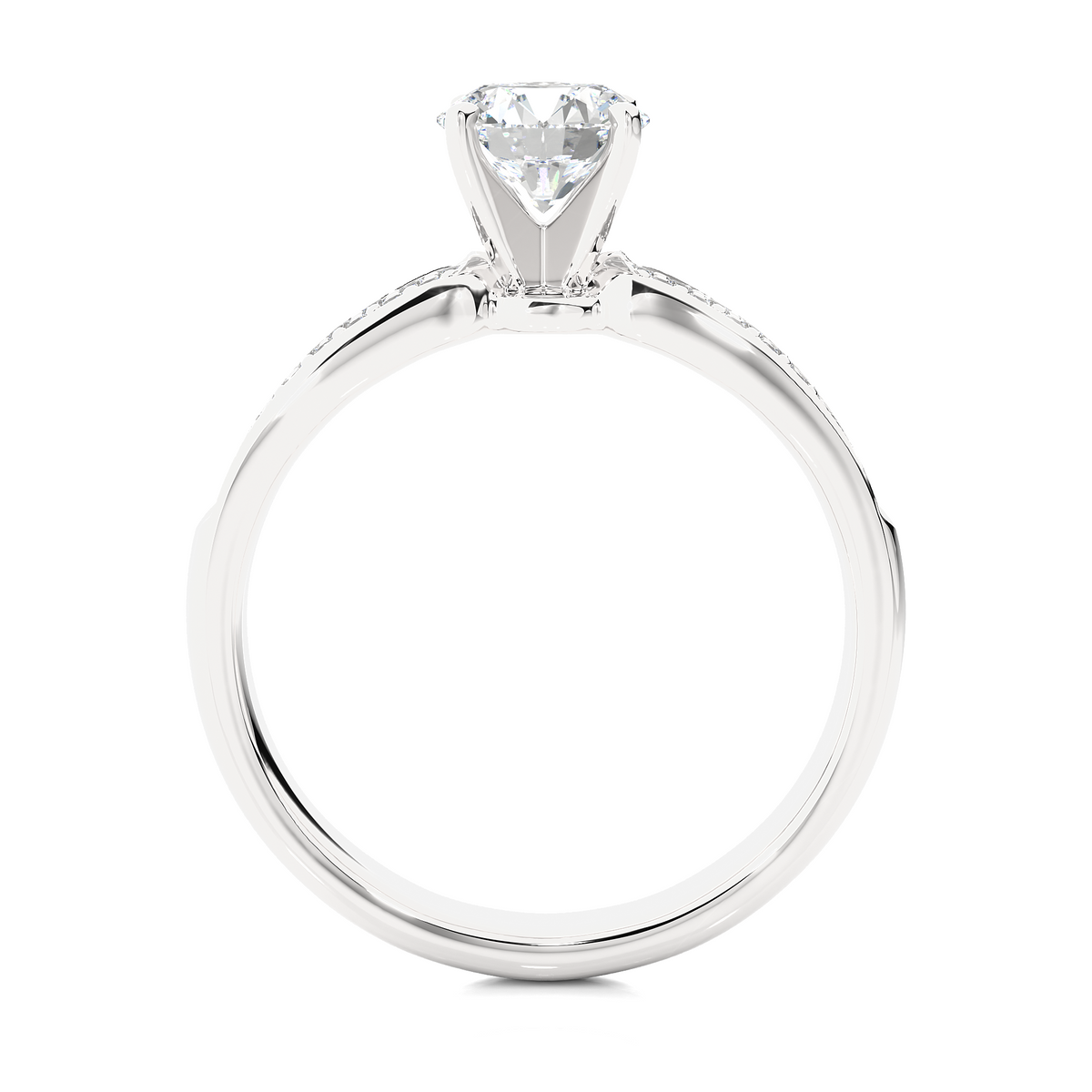 14k Gold Wedding Ring Set, Minimalist 1.02Ct Oval Cut Lab Grown  Solitaire Full Diamond Band, Women's Bridal Ring - HIGHCARAT DIAMONDS