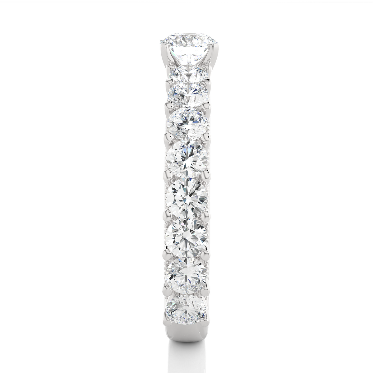14k Rose Gold Round Cut Lab grown Women Diamond Ring 2.53 CT Round classic look - HIGHCARAT DIAMONDS