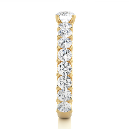 14k Rose Gold Round Cut Lab grown Women Diamond Ring 2.53 CT Round classic look - HIGHCARAT DIAMONDS