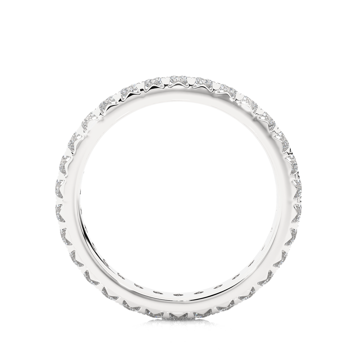 18k Solid Gold Natural or lab grown 1.04 Ct Round Diamond  Full Eternity Wedding Band Gift  For Her - HIGHCARAT DIAMONDS