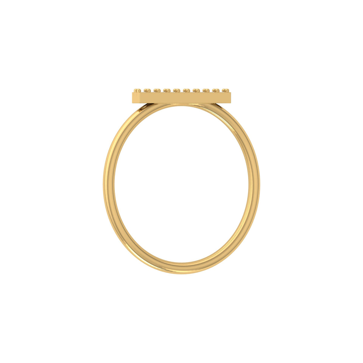 Minimalist Round Diamond Stackable Band Ring Elegant Gift for Women's In 18K Solid Gold - HIGHCARAT DIAMONDS