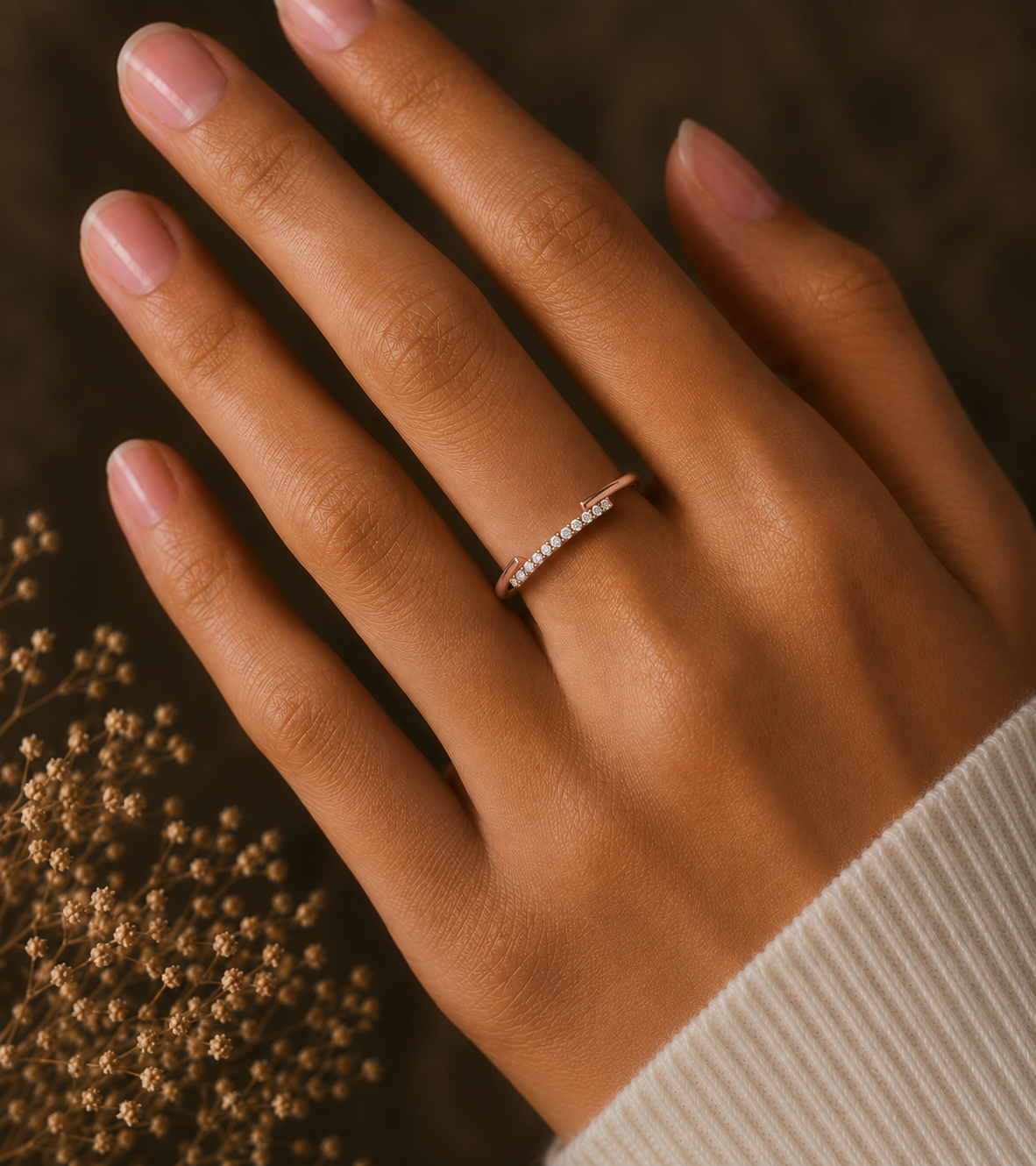 Natural Or Lab Grown Diamond Band For Her In 18K Solid Gold Enhanced Sparkle With A Classic Touch - HIGHCARAT DIAMONDS