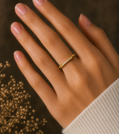 Natural Or Lab Grown Diamond Band For Her In 18K Solid Gold Enhanced Sparkle With A Classic Touch - HIGHCARAT DIAMONDS