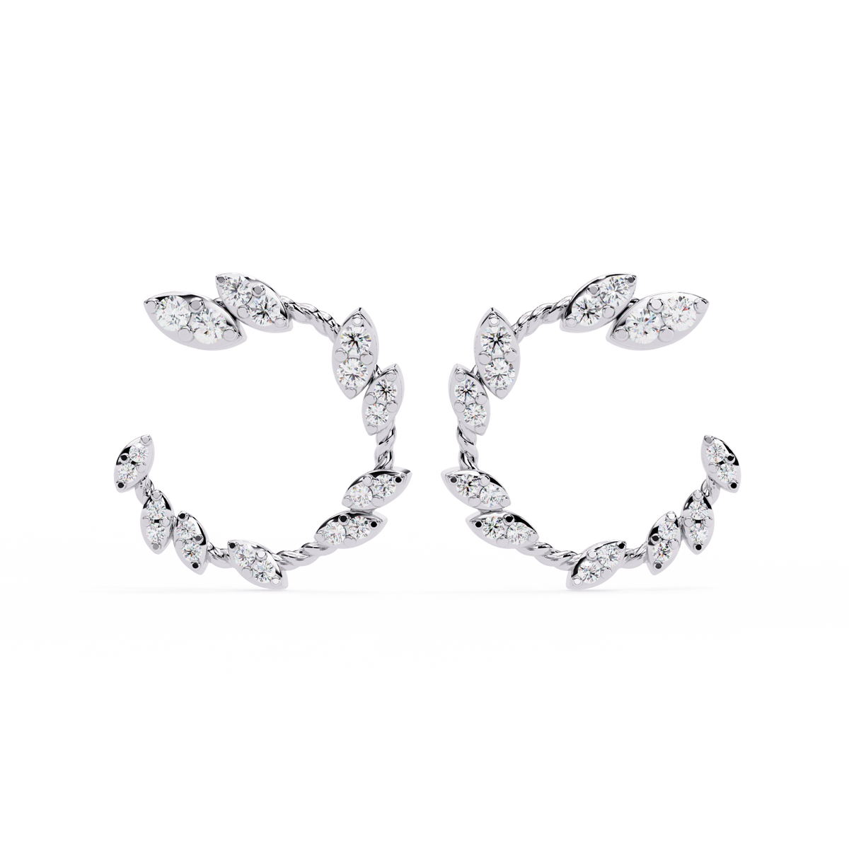 18K Solid Gold  Lab Grown & Natural Round Cut Diamond Prong Set Dainty Daily Wear Stud Earring - HIGHCARAT DIAMONDS