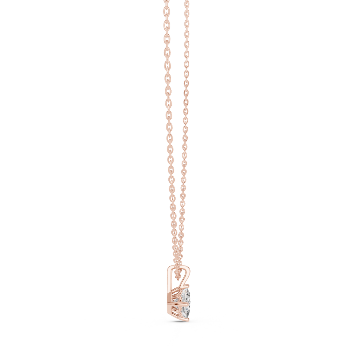 Colorless Labgrown Ecofriendly Sparkling Diamond Pendant In 14K Solid Yellow Gold - HIGHCARAT DIAMONDS