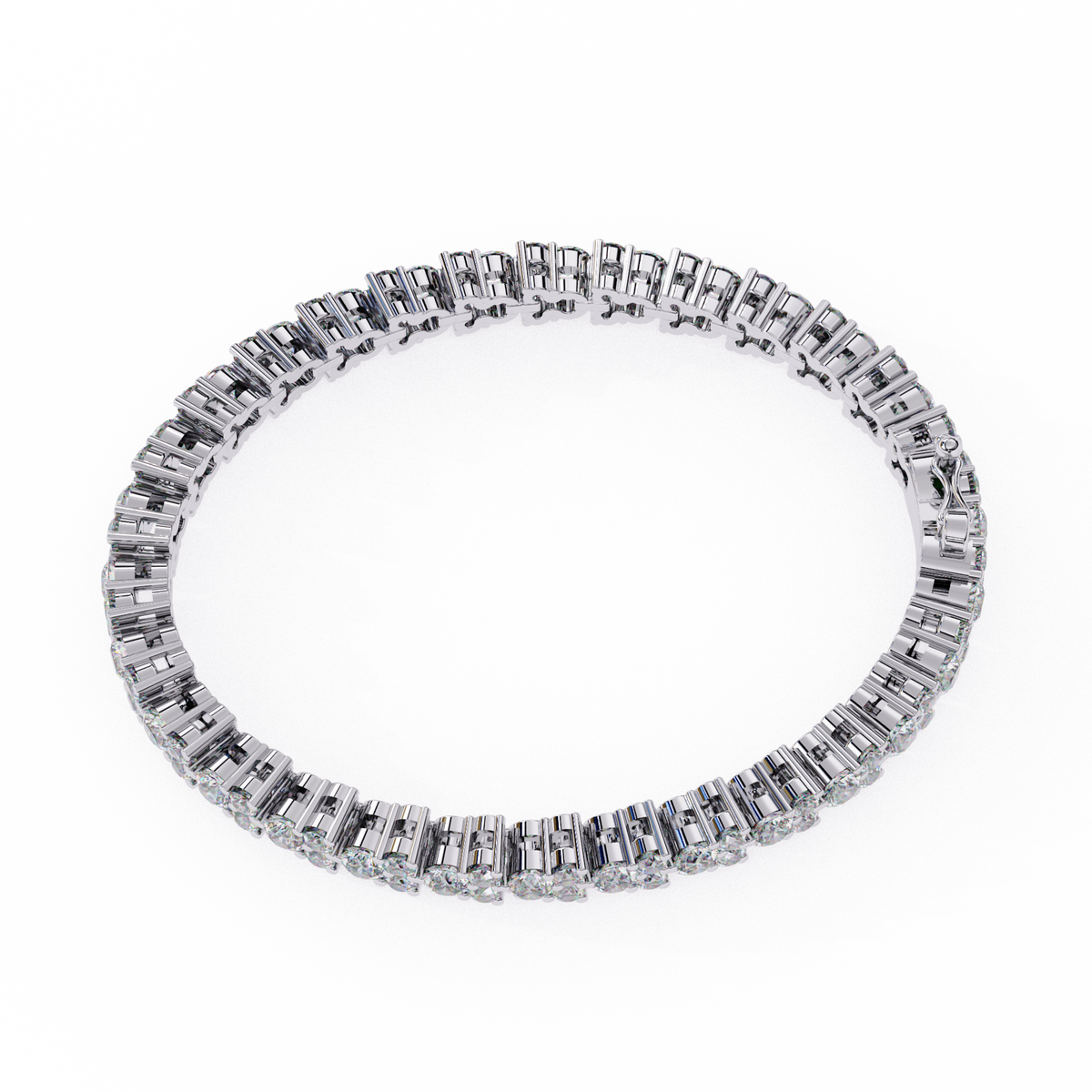 2.00Ct Round Cut High Quality Diamond Antique Delicate Three Stone Sparkling Bridesmaid Tennis Bracelet Gift For Her - HIGHCARAT DIAMONDS
