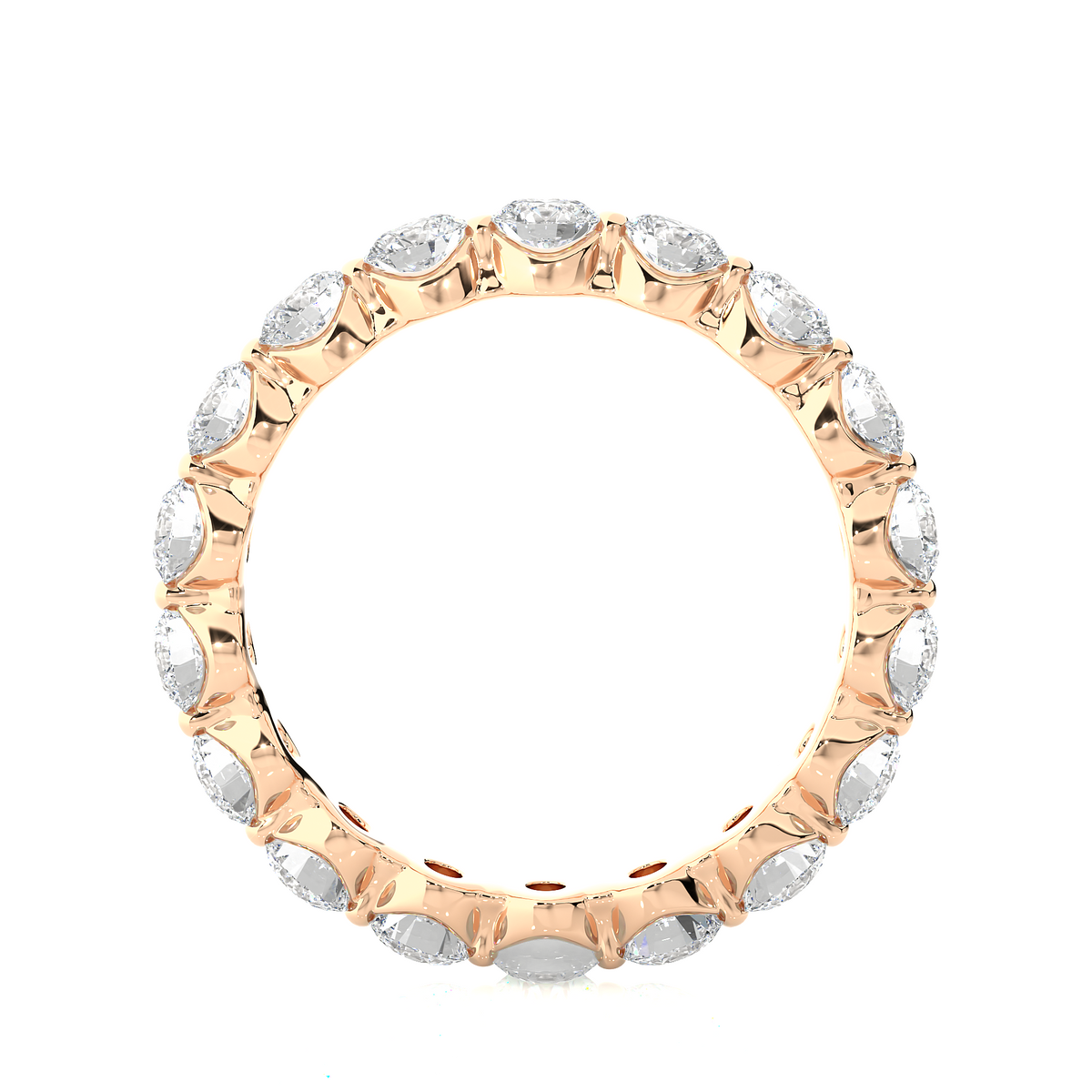 2.01 CT Round Natural & Lab Grown Diamond Very Classic Eternity Band Ring Perfect For Everyday Wear - HIGHCARAT DIAMONDS