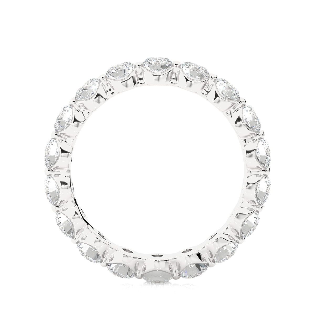 2.01 CT Round Natural & Lab Grown Diamond Very Classic Eternity Band Ring Perfect For Everyday Wear - HIGHCARAT DIAMONDS