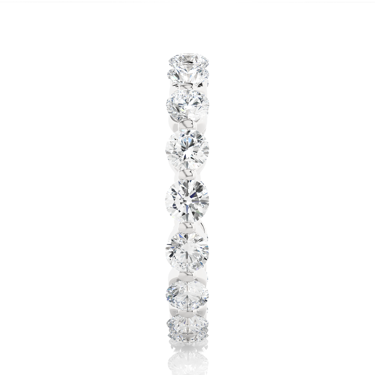 2.01 CT Round Natural & Lab Grown Diamond Very Classic Eternity Band Ring Perfect For Everyday Wear - HIGHCARAT DIAMONDS