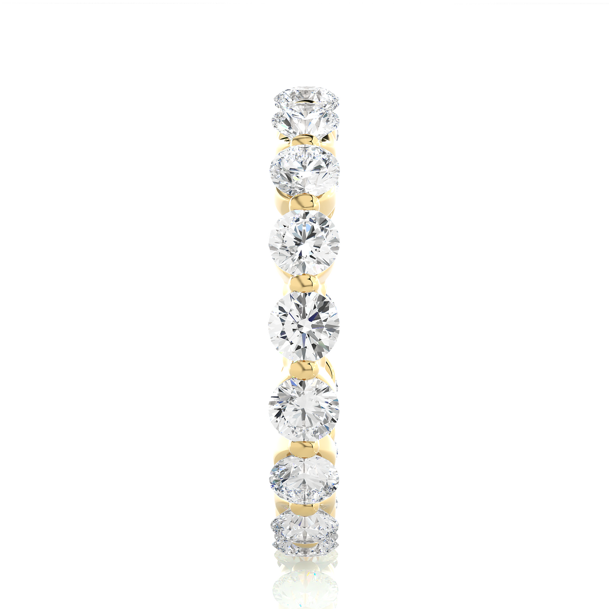 2.01 CT Round Natural & Lab Grown Diamond Very Classic Eternity Band Ring Perfect For Everyday Wear - HIGHCARAT DIAMONDS