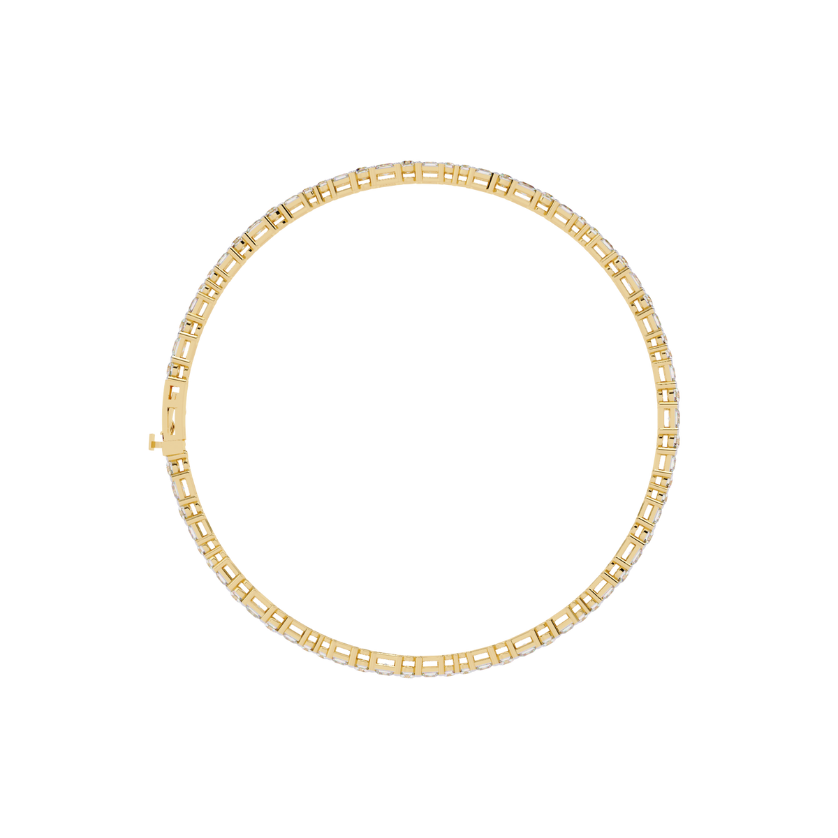 2.05Ct Round And Princess Cut Lab Grown Diamond Timeless Channel Set Dainty Tennis Bridesmaid Bracelet For Her - HIGHCARAT DIAMONDS