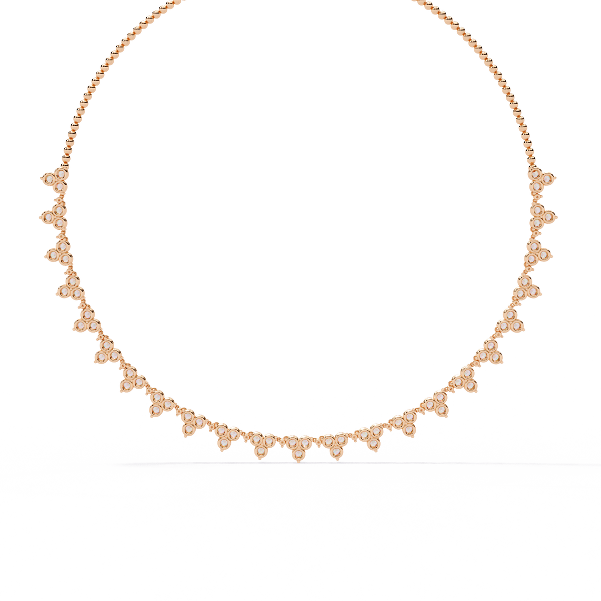 2.14 CT Round  Cut Lab Grown And Natural Very Elegant Stunning  Diamond Necklace For Bridal - HIGHCARAT DIAMONDS