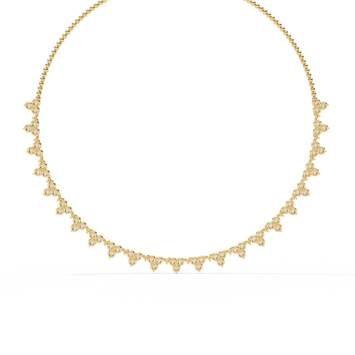 2.14 CT Round  Cut Lab Grown And Natural Very Elegant Stunning  Diamond Necklace For Bridal - HIGHCARAT DIAMONDS