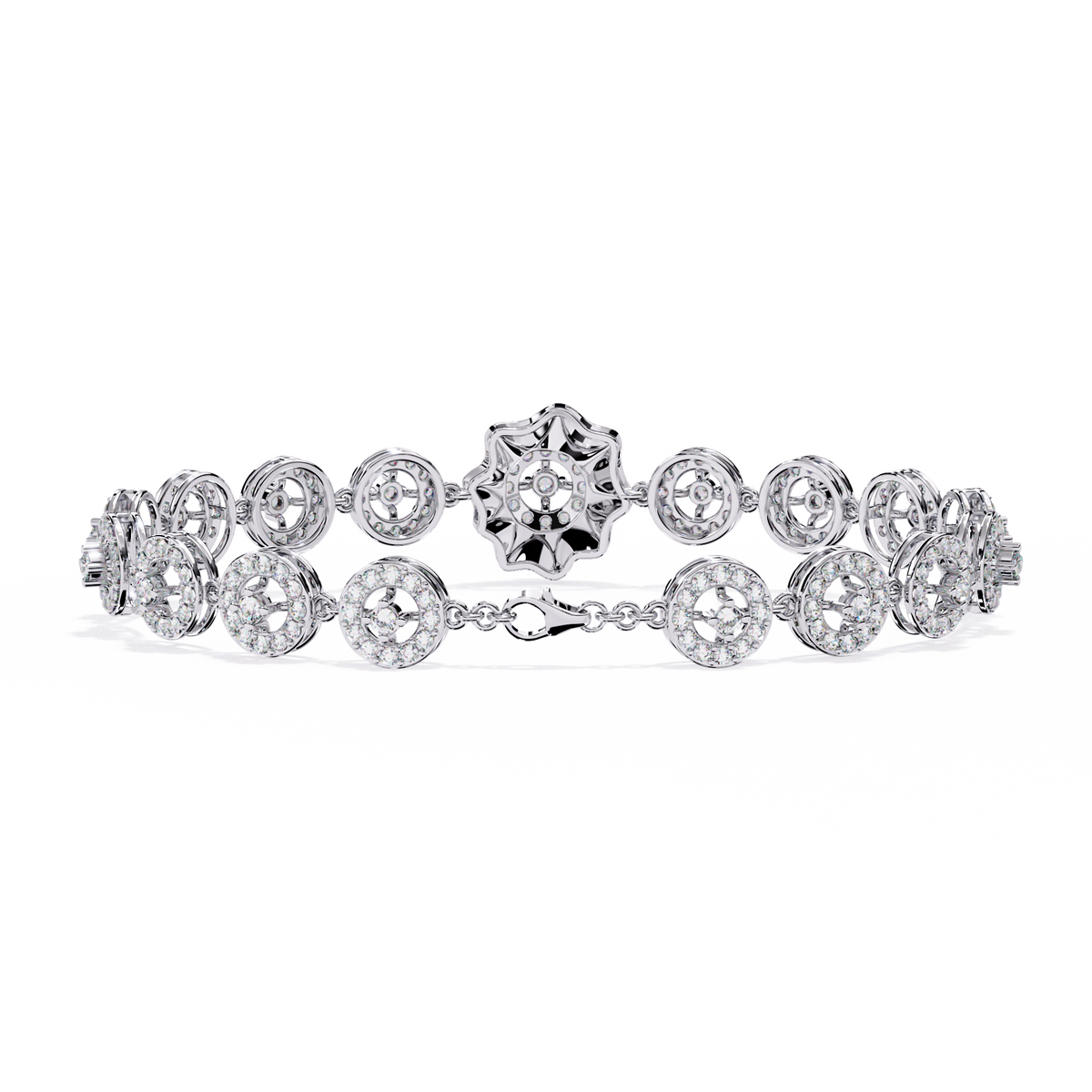 2.16Ct Round Cut Top Grade Diamond Elegant Perfect Delicate Vintage Classic Line Bracelet Gift For Women's - HIGHCARAT DIAMONDS