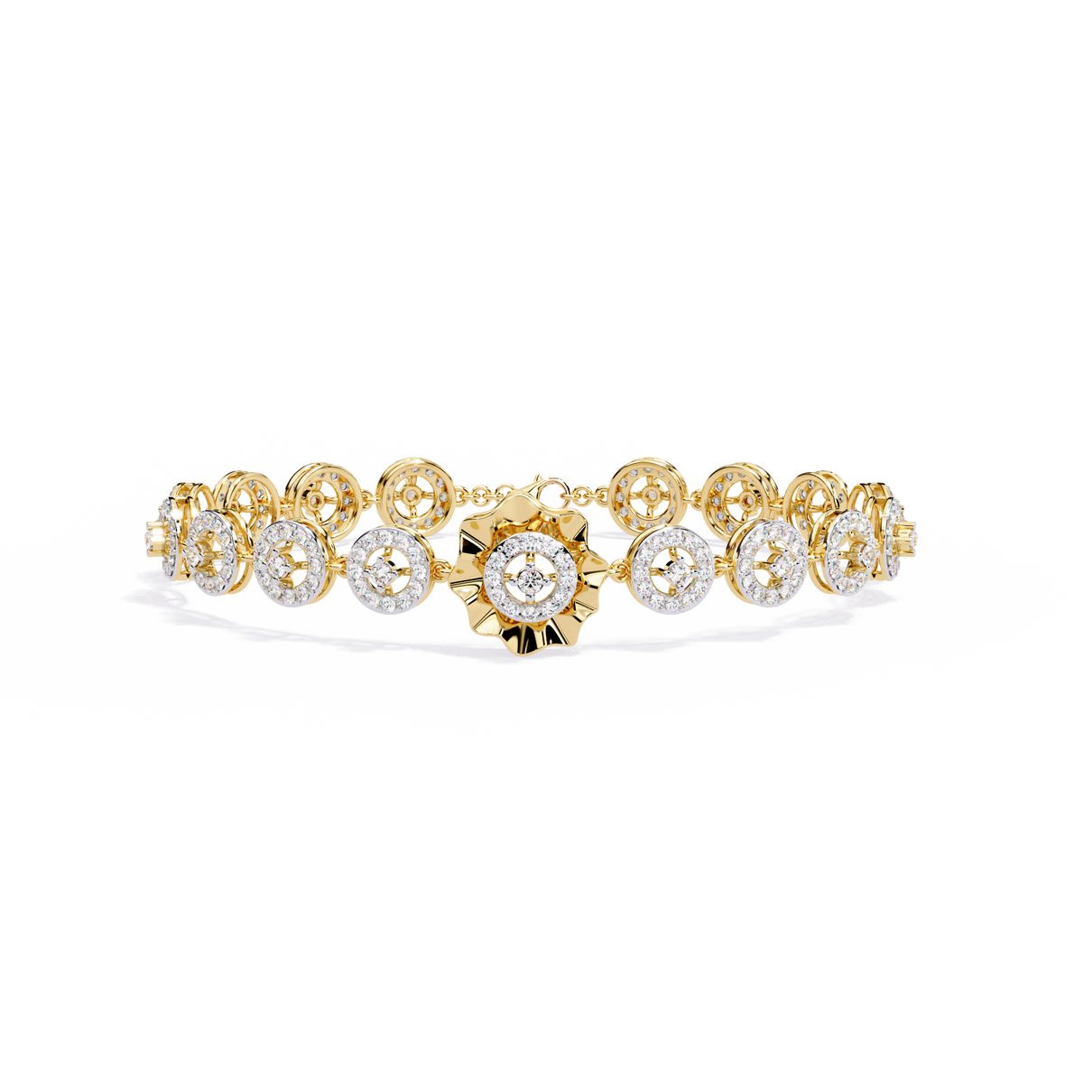 2.16Ct Round Cut Top Grade Diamond Elegant Perfect Delicate Vintage Classic Line Bracelet Gift For Women's - HIGHCARAT DIAMONDS