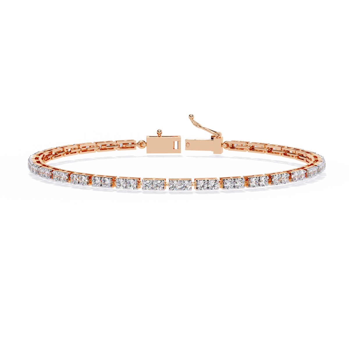 2.30Ct Round Cut Dimond Antique Delicate Minimalist Dainty Vintage Tannins Wedding Bracelet Gift For Women's - HIGHCARAT DIAMONDS