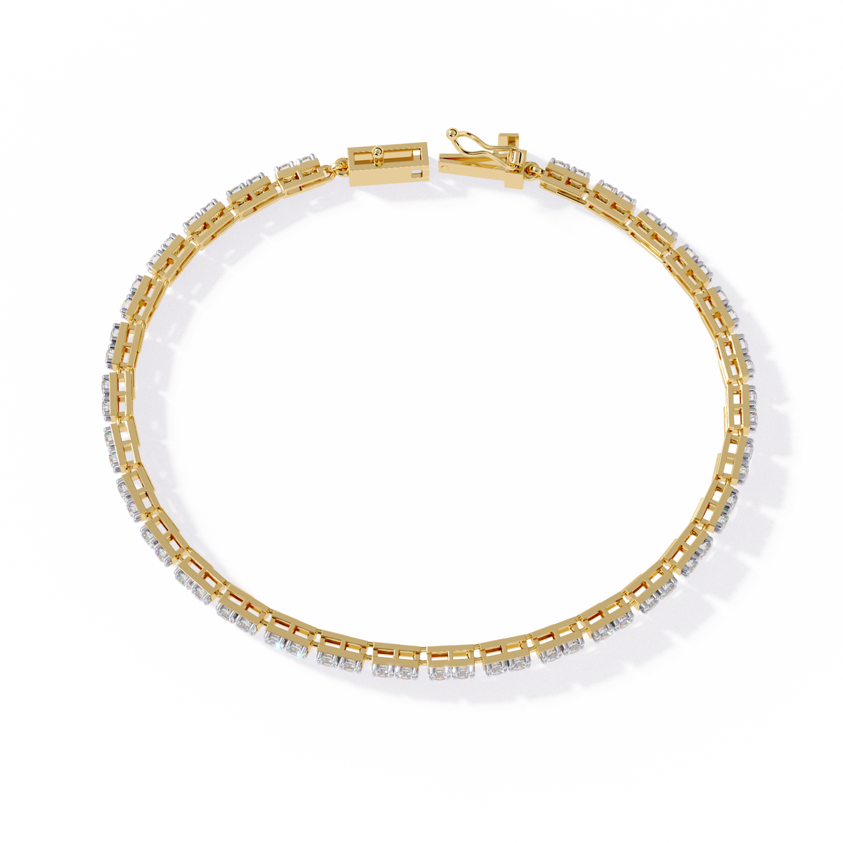 2.30Ct Round Cut Dimond Antique Delicate Minimalist Dainty Vintage Tannins Wedding Bracelet Gift For Women's - HIGHCARAT DIAMONDS