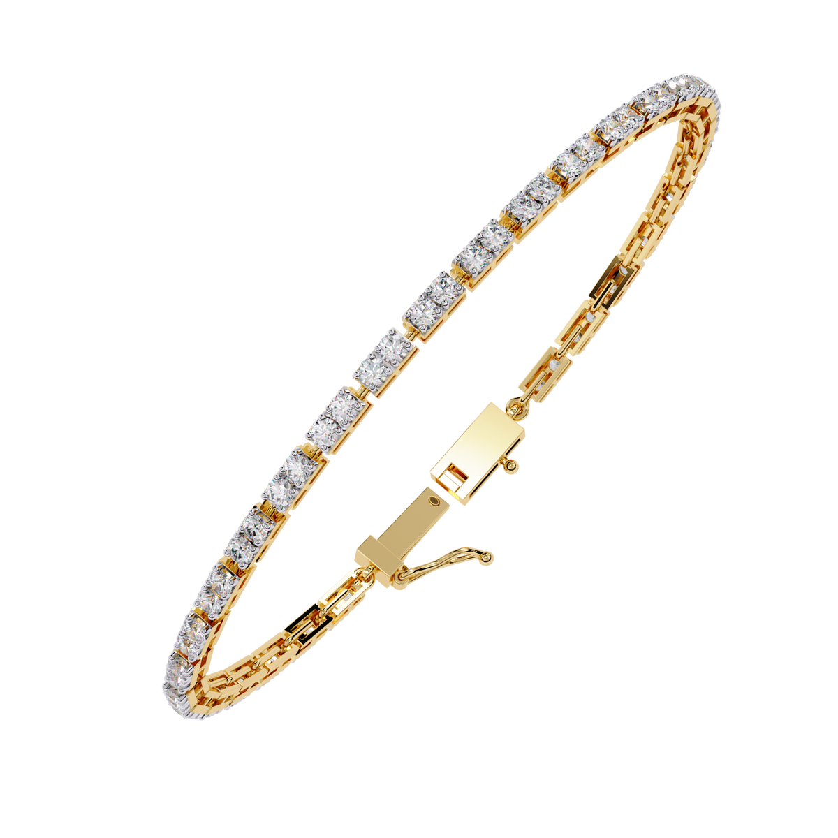 2.30Ct Round Cut Dimond Antique Delicate Minimalist Dainty Vintage Tannins Wedding Bracelet Gift For Women's - HIGHCARAT DIAMONDS