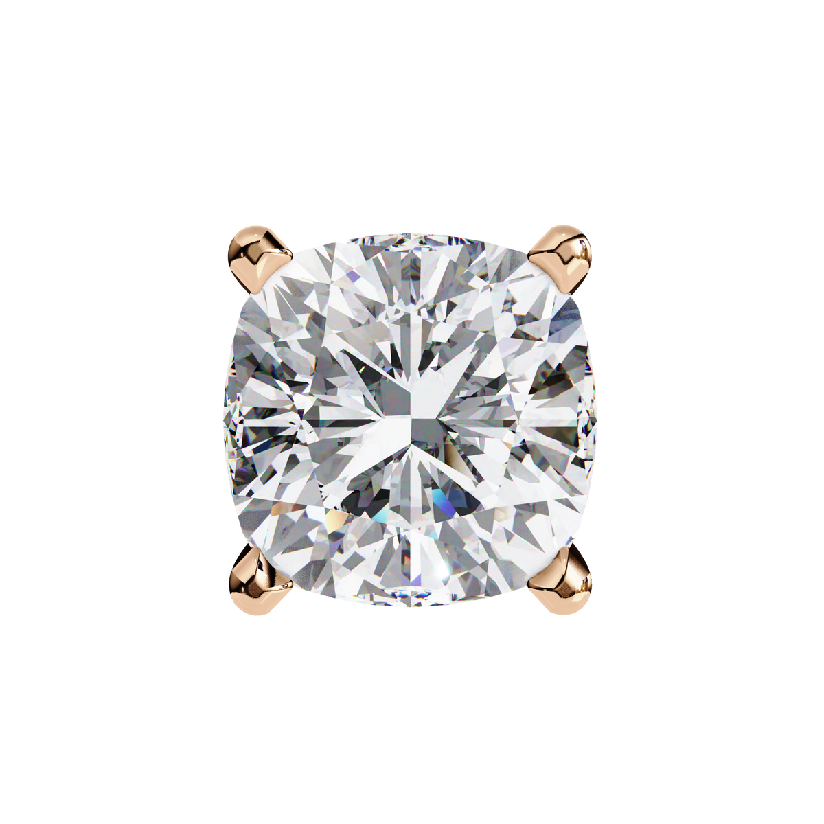 Vintage 2.33Ct Cushion Cut White Colorless Diamond Minimalist Classic Cluster Stud Earring Gift For Her - HIGHCARAT DIAMONDS