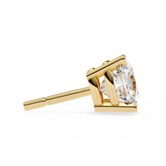 Vintage 2.33Ct Cushion Cut White Colorless Diamond Minimalist Classic Cluster Stud Earring Gift For Her - HIGHCARAT DIAMONDS