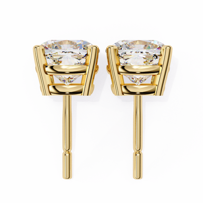 Vintage 2.33Ct Cushion Cut White Colorless Diamond Minimalist Classic Cluster Stud Earring Gift For Her - HIGHCARAT DIAMONDS